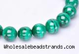 CMN36 AB grade 3mm round natural malachite beads Wholesale