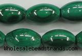 CMN420 15.5 inches 8*12mm rice natural malachite beads wholesale