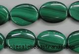 CMN435 15.5 inches 15*20mm oval natural malachite beads wholesale