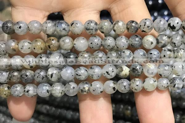 CMQ101 15.5 inches 6mm round moss quartz beads wholesale