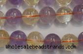 CMQ218 15.5 inches 12mm round multicolor quartz gemstone beads