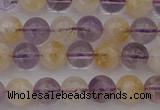 CMQ311 15.5 inches 6mm round citrine & amethyst beads wholesale