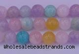 CMQ341 15.5 inches 6mm round mixed quartz gemstone beads