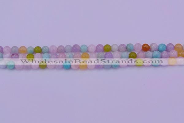 CMQ341 15.5 inches 6mm round mixed quartz gemstone beads