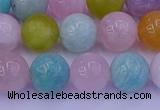 CMQ343 15.5 inches 10mm round mixed quartz gemstone beads