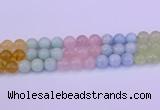 CMQ364 15.5 inches 12mm round rainbow quartz beads wholesale