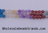 CMQ379 15.5 inches 12mm faceted nuggets mixed quartz beads wholesale