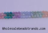 CMQ393 15.5 inches 10mm faceted nuggets mixed quartz beads