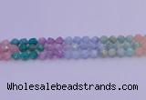 CMQ394 15.5 inches 12mm faceted nuggets mixed quartz beads