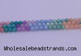 CMQ402 15.5 inches 8mm round mixed quartz beads wholesale