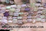 CMQ505 15.5 inches 8*10mm rectangle colorfull quartz beads wholesale