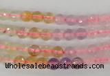 CMQ51 15.5 inches 6mm faceted round multicolor quartz beads