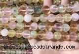 CMQ536 15.5 inches 12mm faceted round colorfull quartz beads