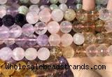 CMQ548 15.5 inches 14mm faceted round colorfull quartz beads