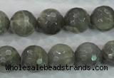 CMS126 15.5 inches 14mm faceted round moonstone gemstone beads