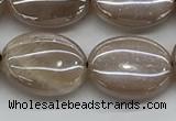 CMS1350 15.5 inches 12*16mm oval AB-color moonstone beads