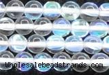 CMS1502 15.5 inches 8mm round synthetic moonstone beads wholesale