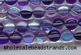 CMS1571 15.5 inches 6mm round synthetic moonstone beads wholesale