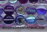 CMS1574 15.5 inches 12mm round synthetic moonstone beads wholesale