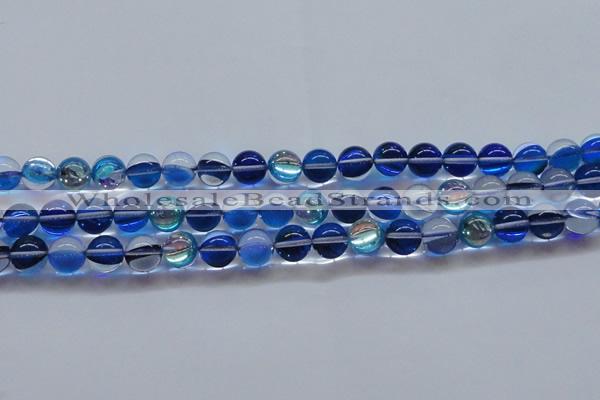 CMS1584 15.5 inches 12mm round synthetic moonstone beads wholesale