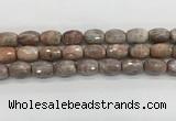 CMS1776 15.5 inches 12*16mm faceted rice AB-color moonstone beads