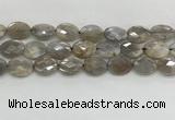 CMS1814 15.5 inches 13*18mm faceted oval AB-color moonstone beads