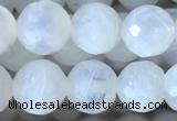 CMS1860 15.5 inches 6mm faceted round white moonstone gemstone beads