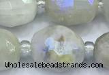 CMS2131 15 inches 10*14mm - 12*16mm faceted nuggets AB-color moonstone beads