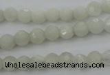 CMS451 15.5 inches 4mm faceted round white moonstone gemstone beads