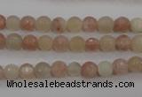 CMS870 15.5 inches 6mm faceted round moonstone gemstone beads