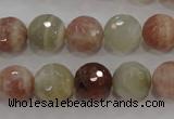 CMS872 15.5 inches 10mm faceted round moonstone gemstone beads