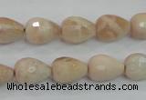 CMS89 15.5 inches 10*14mm faceted teardrop moonstone gemstone beads