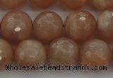 CMS943 15.5 inches 10mm faceted round A grade moonstone gemstone beads