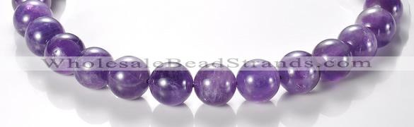 CNA06 AB grade natural amethyst 16mm round quartz bead Wholesale