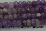 CNA1028 15.5 inches 4*6mm faceted rondelle dogtooth amethyst beads