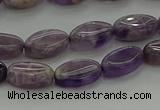 CNA1035 15.5 inches 6*10mm oval dogtooth amethyst beads wholesale