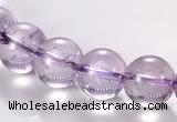 CNA11 10mm round A- grade natural amethyst beads Wholesale