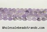 CNA1124 15.5 inches 12mm flat round natural lavender amethyst beads