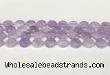 CNA1126 15.5 inches 14mm flat round natural lavender amethyst beads