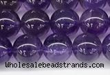 CNA1151 15.5 inches 6mm round natural amethyst gemstone beads