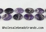 CNA1194 15.5 inches 25*35mm oval amethyst beads wholesale