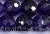 CNA1252 15 inches 10mm faceted round amethyst beads