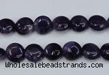 CNA267 15.5 inches 10mm flat round natural amethyst beads wholesale