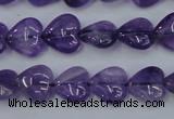 CNA282 15.5 inches 12*12mm heart natural amethyst beads wholesale