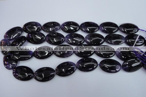 CNA296 15.5 inches 20*30mm oval A grade natural amethyst beads