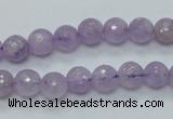 CNA310 15.5 inches 8mm faceted round natural lavender amethyst beads