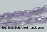 CNA328 15.5 inches 8*12mm faceted oval natural lavender amethyst beads