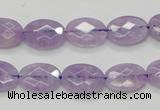 CNA329 15.5 inches 10*14mm faceted oval natural lavender amethyst beads