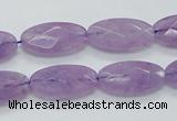 CNA334 15.5 inches 10*20mm faceted oval natural lavender amethyst beads