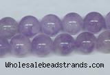 CNA404 15.5 inches 14mm round natural lavender amethyst beads